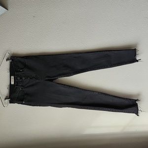 Madewell Black 9" High Rise Skinny Jeans Size 26